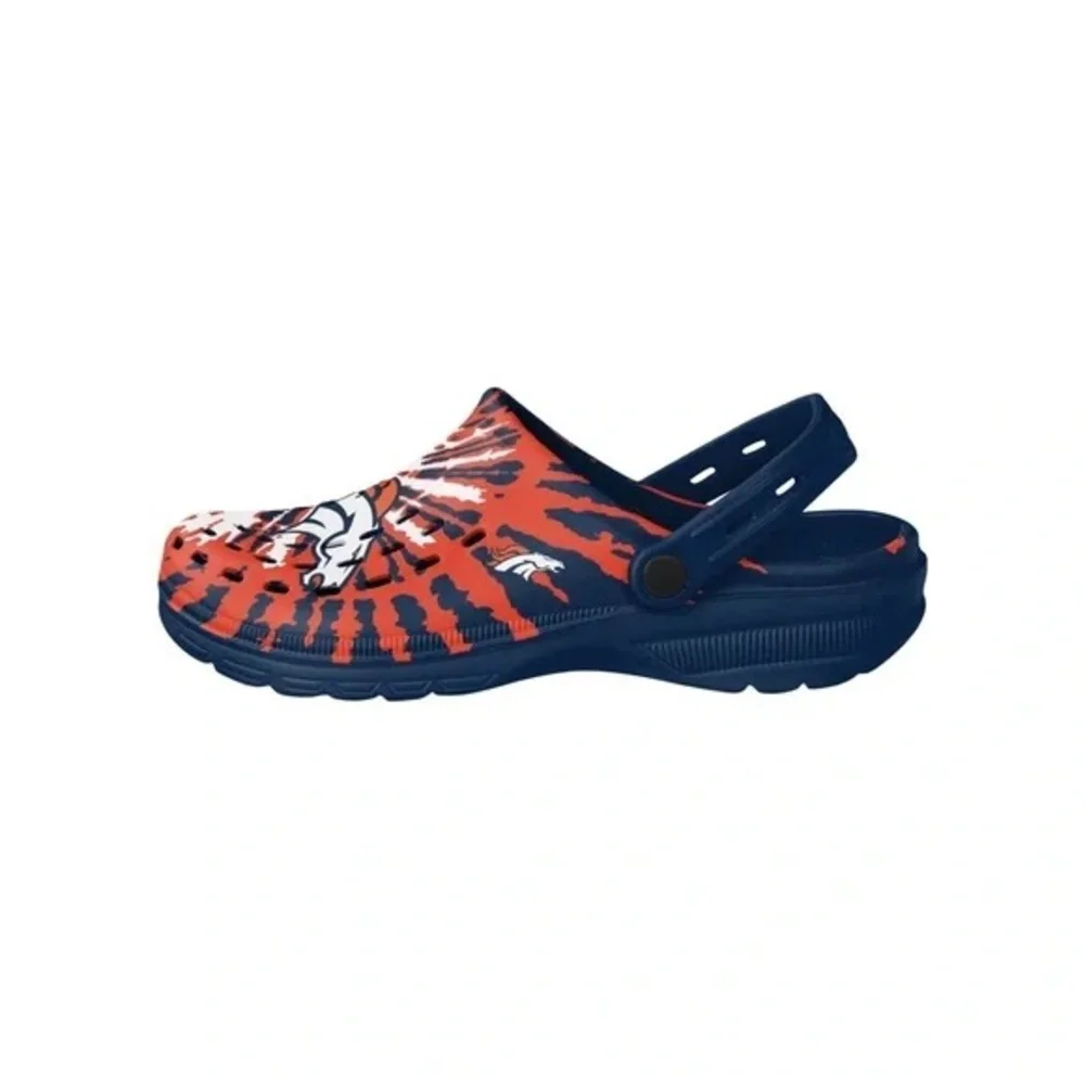 FOCO • Denver Broncos Tie-Dye Clogs with Strap